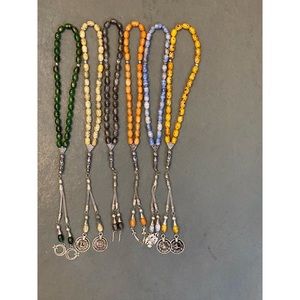 Turkish design Tasbih 33 Beads Stretchy rosary